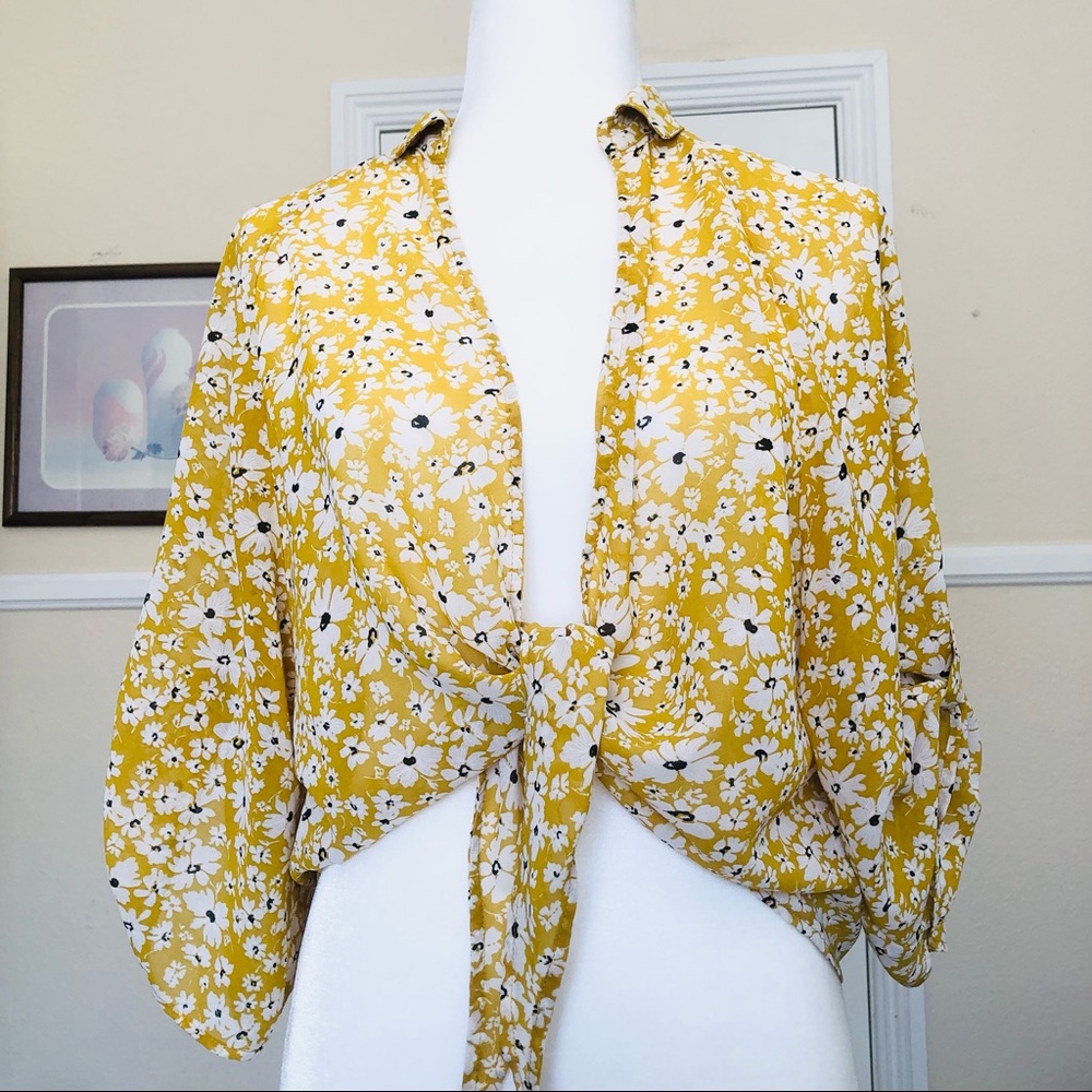 Lilyful Tie Front Blouse